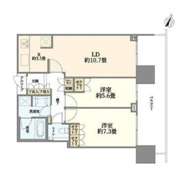 二子玉川ライズタワー 23階 間取り図