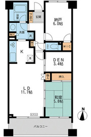 CASSIA横濱ガーデン山 611 間取り図