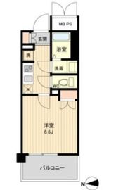ラクアスレジデンス東新宿 1011 間取り図