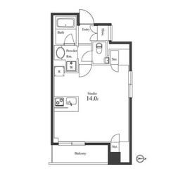 グレンパーク西麻布 601 間取り図