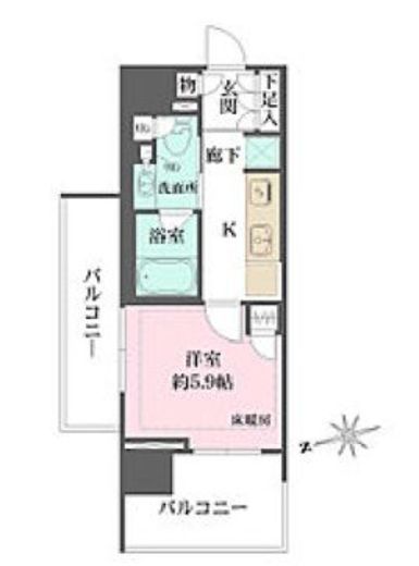 ザ・パークハウス十条 4階 間取り図