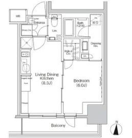 ザ・パークハビオ亀戸 504 間取り図