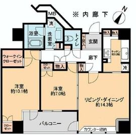 フォーシーズンズグランデ一番町 8階 間取り図