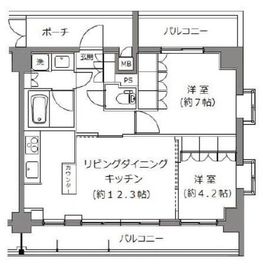 グランド・ガーラ白金高輪 11階 間取り図