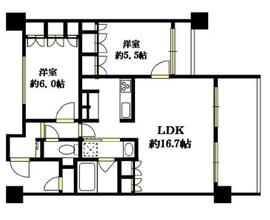 グランイーグルシーサイド大森 11階 間取り図