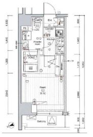 プレミアムキューブ品川戸越#mo 8階 間取り図