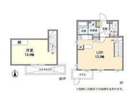 アレーロ三軒茶屋3 102 間取り図