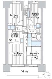 イーストパークス大島セントラルスクエア 17階 間取り図