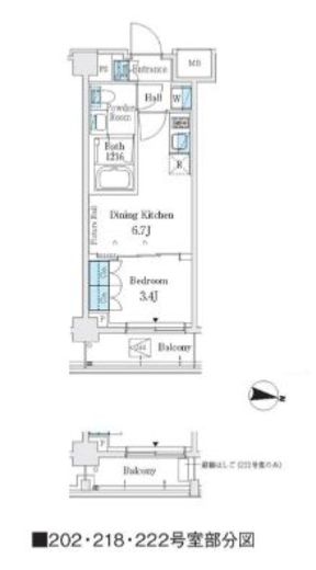 J.GRAN Court 品川西大井WEST 218 間取り図
