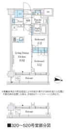 J.GRAN Court 品川西大井WEST 520 間取り図