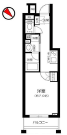 クオリア恵比寿ウエスト 7階 間取り図