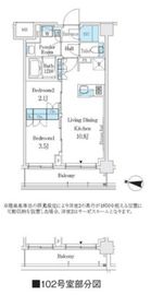 J.GRAN Court 品川西大井WEST 102 間取り図