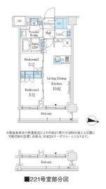 J.GRAN Court 品川西大井WEST 221 間取り図