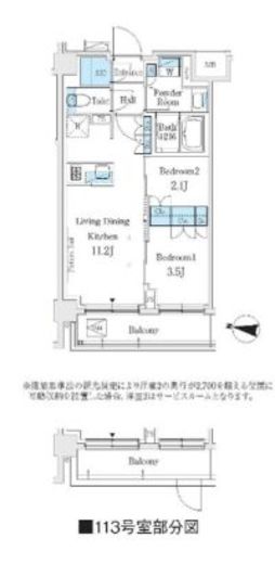 J.GRAN Court 品川西大井WEST 113 間取り図