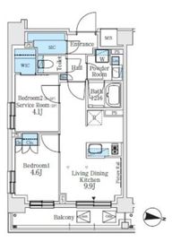 J.GRAN Court 品川西大井WEST 203 間取り図