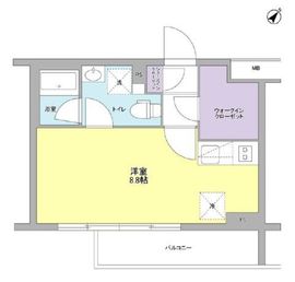 スタイリオ中延2ウエスト 203 間取り図