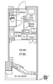 スタイリオ元住吉2 412 間取り図