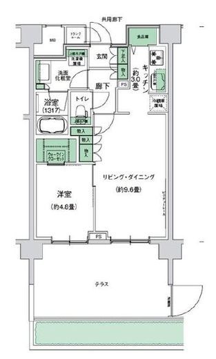 スタイリオ梶が谷 106 間取り図