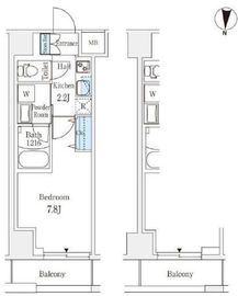 ラティエラ練馬 508 間取り図