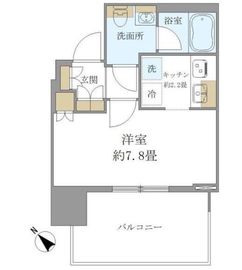 ブリリアタワー浜離宮 5階 間取り図