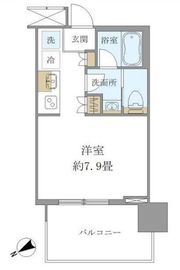 ブリリアタワー浜離宮 9階 間取り図