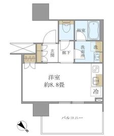 ブリリアタワー浜離宮 6階 間取り図