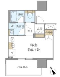 ブリリアタワー浜離宮 16階 間取り図
