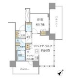 ブリリアタワー浜離宮 10階 間取り図