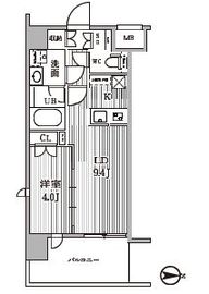 シーズンフラッツ木場 401 間取り図