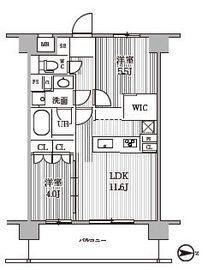 シーズンフラッツ木場 403 間取り図