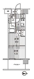 シーズンフラッツ木場 704 間取り図