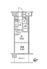 シーズンフラッツ木場 904 間取り図