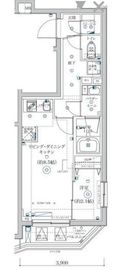 SQUARE CITY NAKAMAGOME (スクエアシティ中馬込) 207 間取り図
