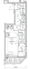 SQUARE CITY NAKAMAGOME (スクエアシティ中馬込) 307 間取り図
