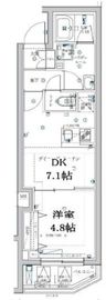 SQUARE CITY NAKAMAGOME (スクエアシティ中馬込) 308 間取り図