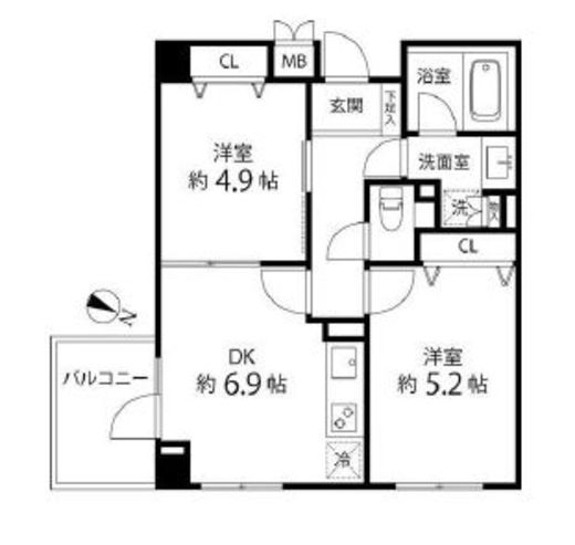 グレイスコート志村三丁目 301 間取り図