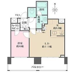 リビオタワー板橋 5階 間取り図