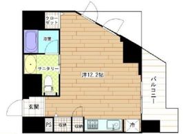 フリーディオ西麻布 7階 間取り図