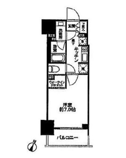 シティハウス東麻布 13階 間取り図