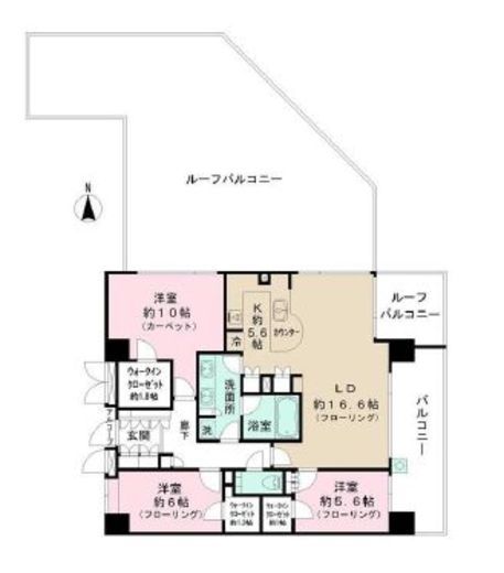 ファミールグラン代々木西原デクスターハウス 8階 間取り図