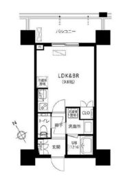 シティタワー新宿 10階 間取り図