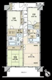 ニュートンプレイス 13階 間取り図