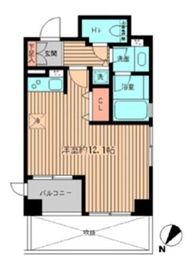 プラティノ代々木 203 間取り図