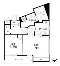 レジディア笹塚 322 間取り図