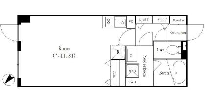 レジディア六本木檜町公園 215 間取り図