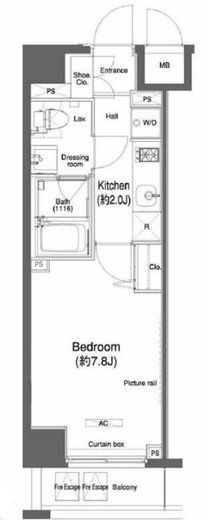プラウドフラット鶴見Ⅰ 720 間取り図
