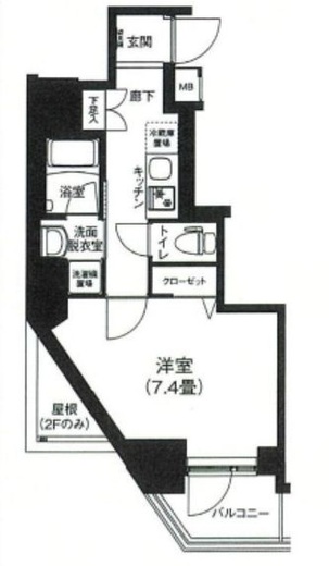 アイルプレミアム本駒込 5階 間取り図