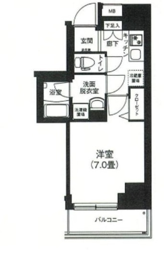 アイルプレミアム本駒込 4階 間取り図