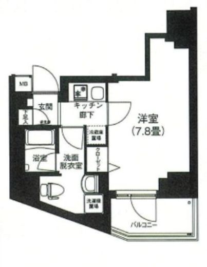 アイルプレミアム本駒込 7階 間取り図