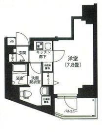 アイルプレミアム本駒込 8階 間取り図